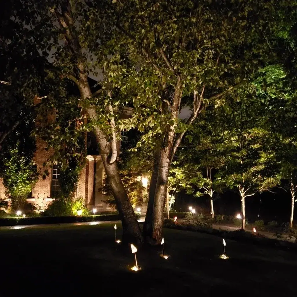Landscape lighting installation in Toronto